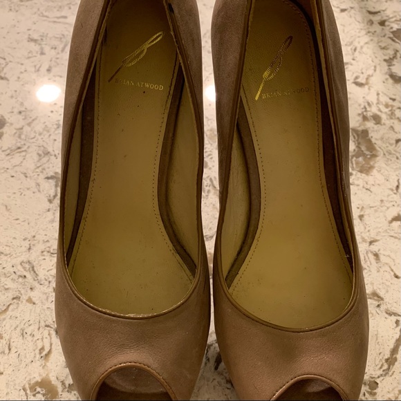 Brian Atwood Open Toe Platform Heels - size 37.5 - Picture 7 of 9
